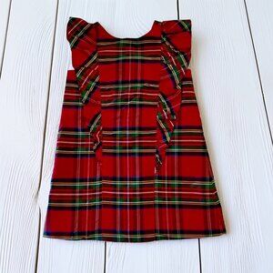 Janie and Jack Red Plaid Kids Skirt